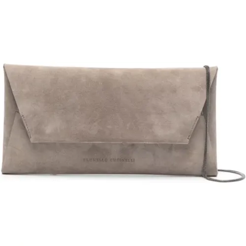 Bags > Clutches - - BRUNELLO CUCINELLI - Modalova