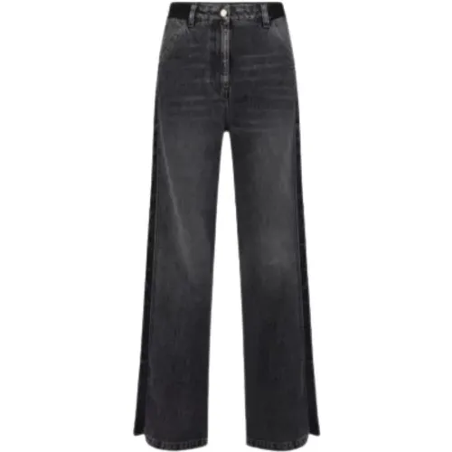 Jeans > Wide Jeans - - Elisabetta Franchi - Modalova