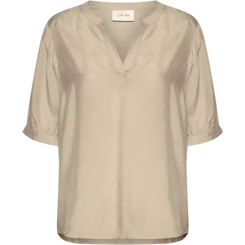 Blouses & Shirts > Blouses - - Cream - Modalova