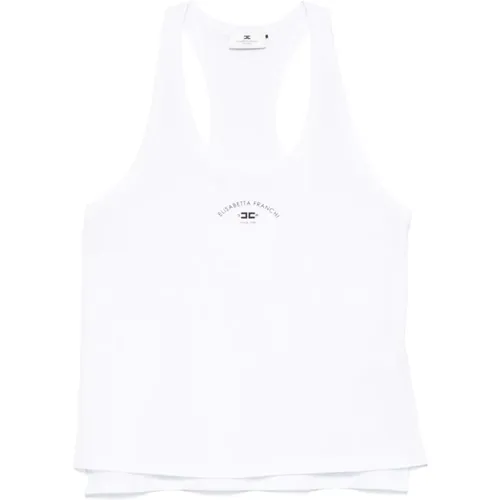 Tops > Sleeveless Tops - - Elisabetta Franchi - Modalova