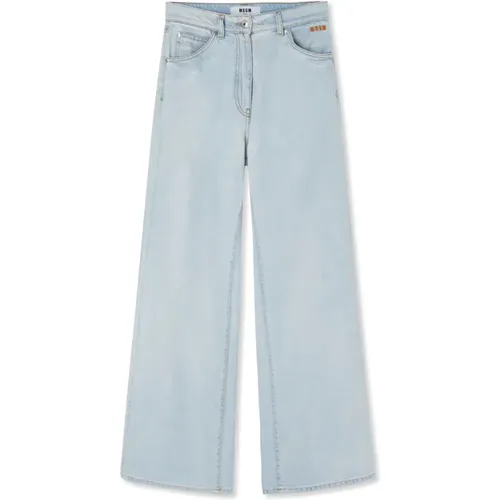 Msgm - Jeans > Wide Jeans - Blue - Msgm - Modalova