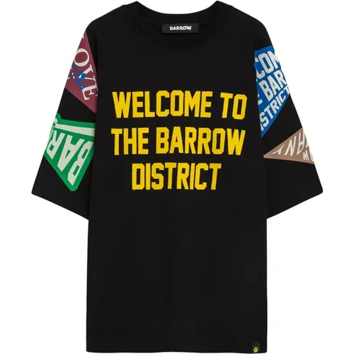 Barrow - Tops > T-Shirts - Black - Barrow - Modalova