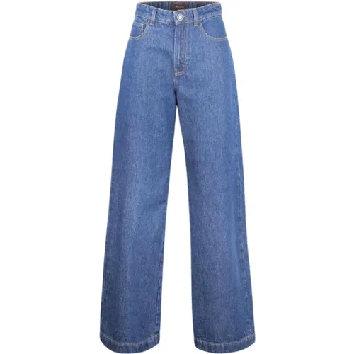 Jeans > Wide Jeans - - Moorer - Modalova