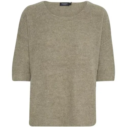 Knitwear > Round-neck Knitwear - - Soaked in Luxury - Modalova