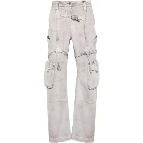 Trousers > Tapered Trousers - - Off White - Modalova