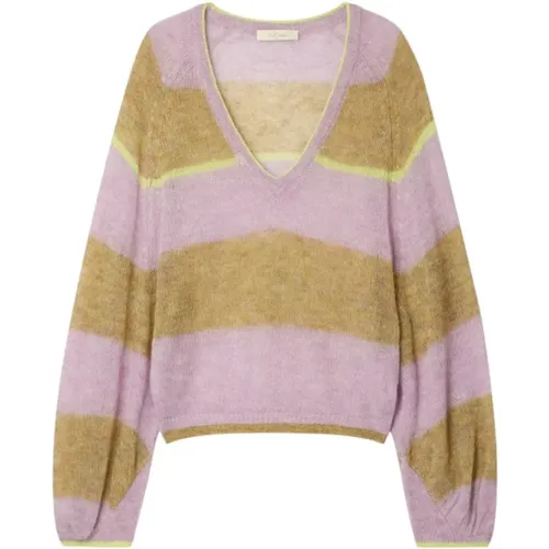 Knitwear > V-neck Knitwear - - Mes Demoiselles - Modalova