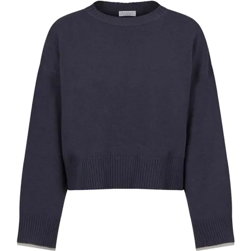 Knitwear > Round-neck Knitwear - - BRUNELLO CUCINELLI - Modalova