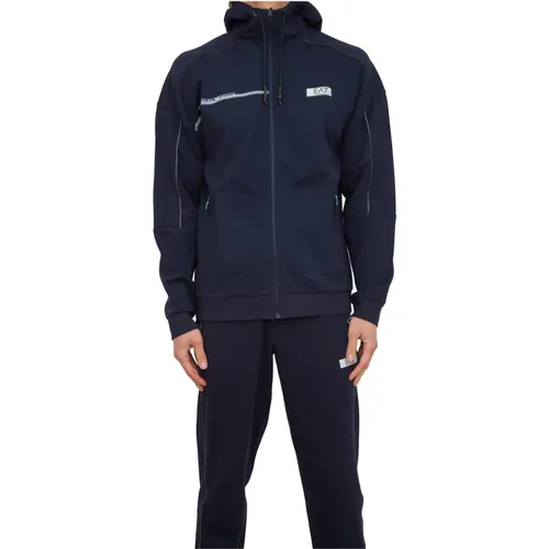 Sweatshirts & Hoodies > Zip-throughs - - Emporio Armani EA7 - Modalova