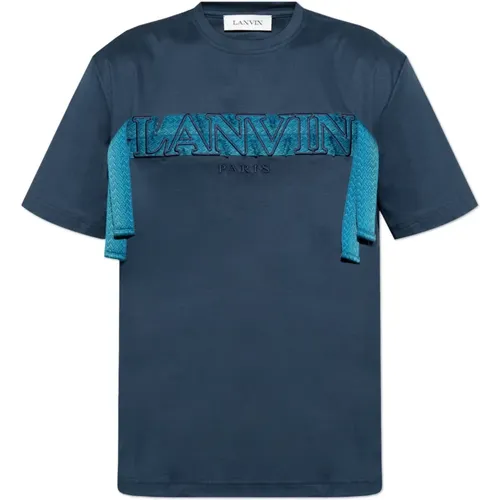 Lanvin - Tops > T-Shirts - Blue - Lanvin - Modalova