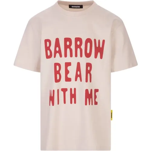 Barrow - Tops > T-Shirts - Beige - Barrow - Modalova