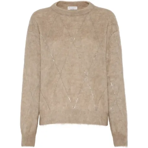 Knitwear > Round-neck Knitwear - - BRUNELLO CUCINELLI - Modalova