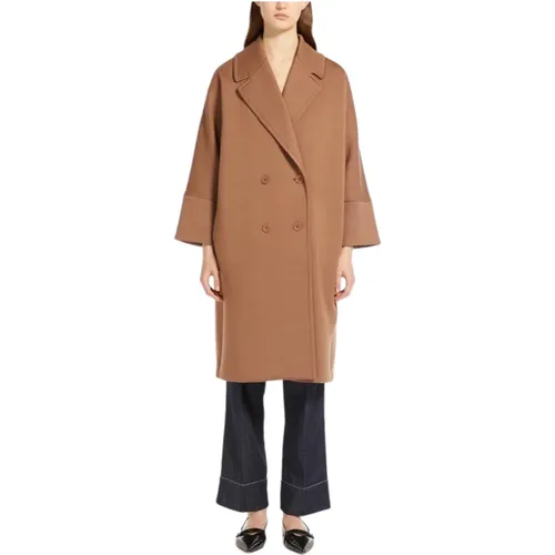 Coats > Double-Breasted Coats - - Max Mara Studio - Modalova