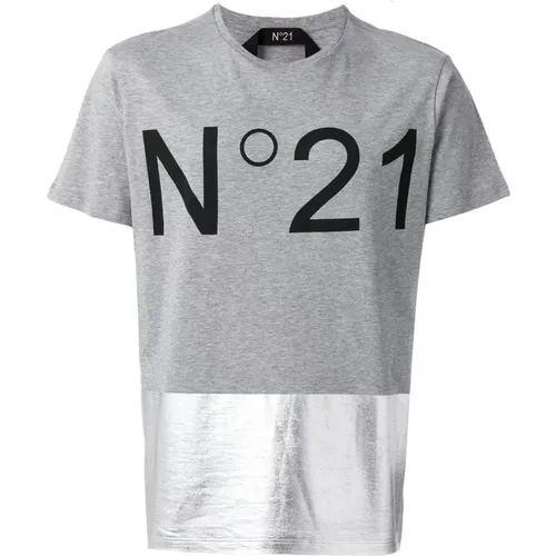 N21 - Tops > T-Shirts - Gray - N21 - Modalova