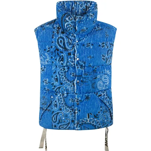 Khrisjoy - Jackets > Vests - Blue - Khrisjoy - Modalova