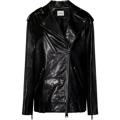 Jackets > Leather Jackets - - Khaite - Modalova