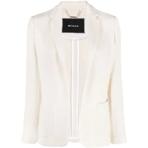 Kiton - Jackets > Blazers - Beige - Kiton - Modalova