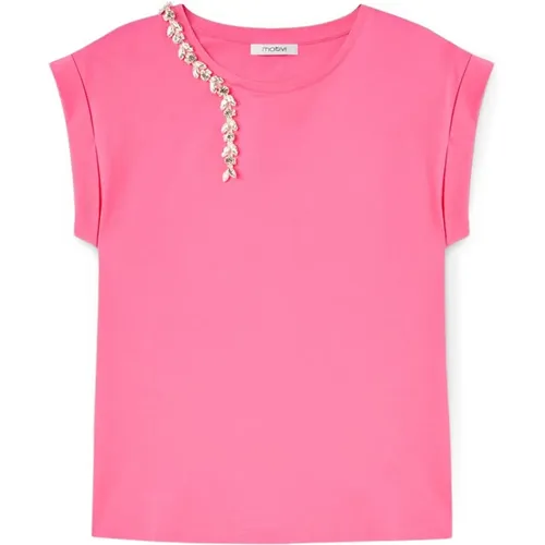 Motivi - Tops > T-Shirts - Pink - Motivi - Modalova