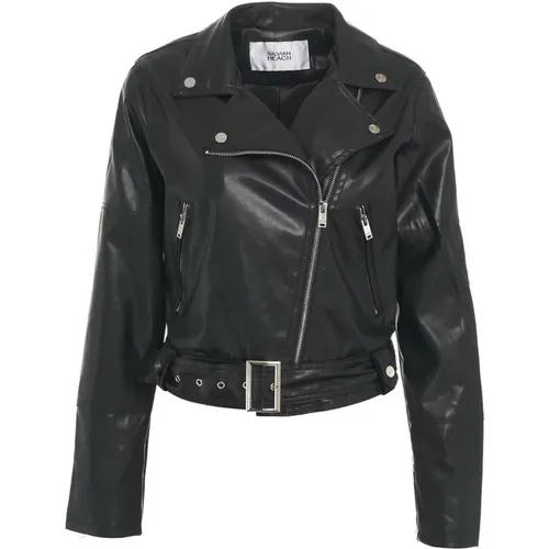 Jackets > Leather Jackets - - Silvian Heach - Modalova