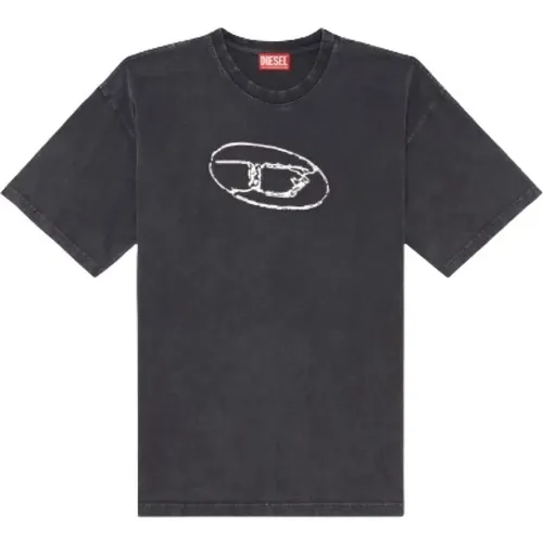 Diesel - Tops > T-Shirts - Black - Diesel - Modalova