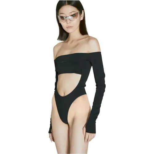 Mugler - Tops > Body - Black - Mugler - Modalova