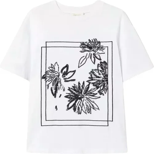 Twinset - Tops > T-Shirts - White - Twinset - Modalova