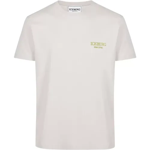 Iceberg - Tops > T-Shirts - Beige - Iceberg - Modalova