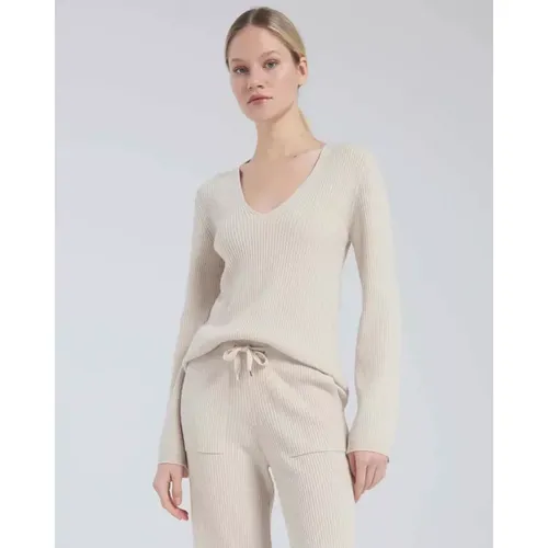 Knitwear > V-neck Knitwear - - Lorena Antoniazzi - Modalova