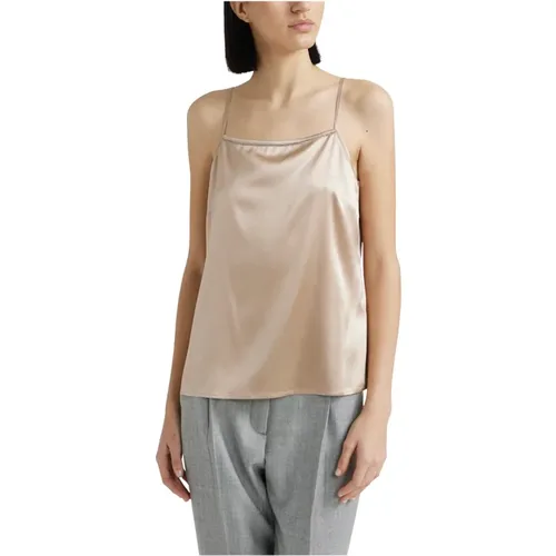 Tops > Sleeveless Tops - - PESERICO - Modalova