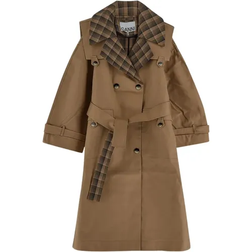 Coats > Trench Coats - - Ganni - Modalova