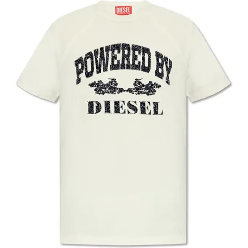 Diesel - Tops > T-Shirts - Beige - Diesel - Modalova