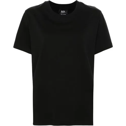 A.p.c. - Tops > T-Shirts - Black - A.p.c. - Modalova