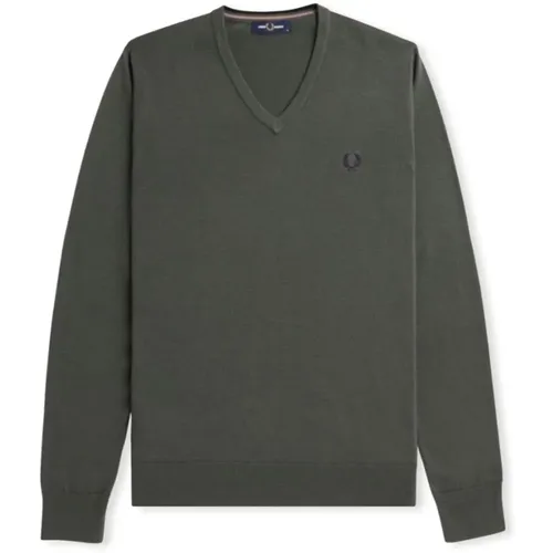 Knitwear > V-neck Knitwear - - Fred Perry - Modalova