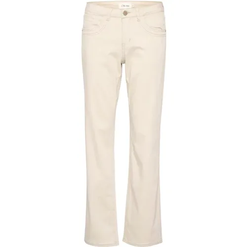 Trousers > Straight Trousers - - Cream - Modalova