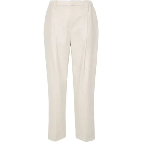 Trousers > Straight Trousers - - BRUNELLO CUCINELLI - Modalova