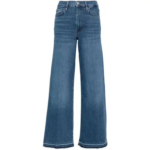 Frame - Jeans > Wide Jeans - Blue - Frame - Modalova