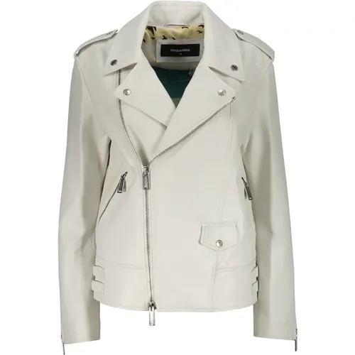 Jackets > Leather Jackets - - Dsquared2 - Modalova