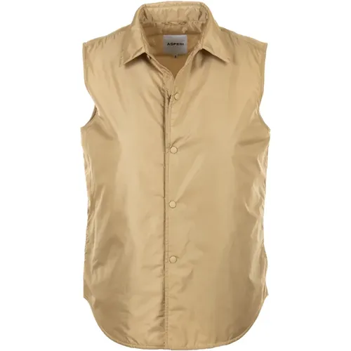 Aspesi - Jackets > Vests - Beige - Aspesi - Modalova