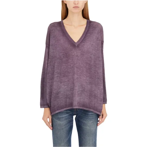 Knitwear > V-neck Knitwear - - Avant Toi - Modalova