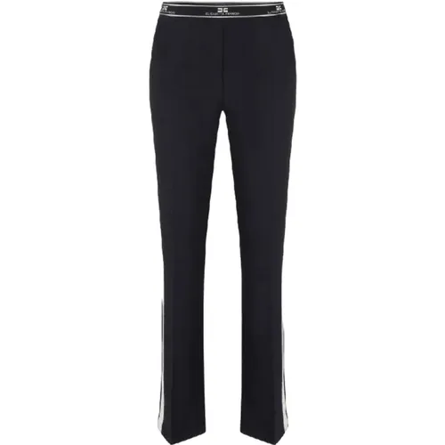 Trousers > Straight Trousers - - Elisabetta Franchi - Modalova