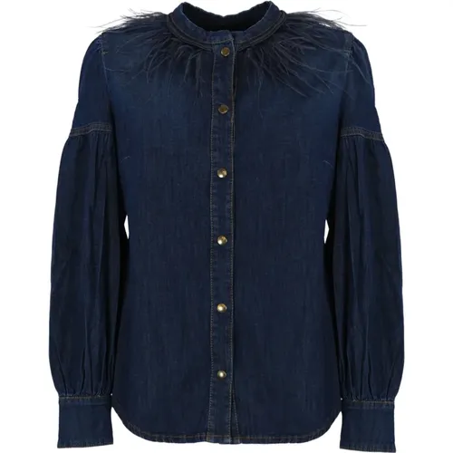 Blouses & Shirts > Denim Shirts - - Twinset - Modalova