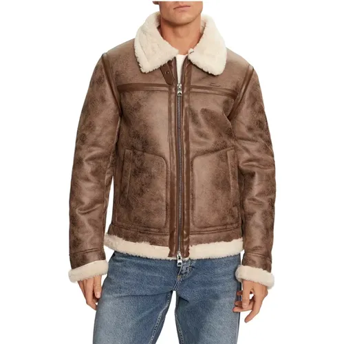 Jackets > Faux Fur & Shearling Jackets - - Guess - Modalova