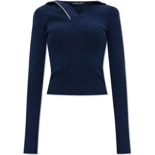 Knitwear > V-neck Knitwear - - Y/Project - Modalova