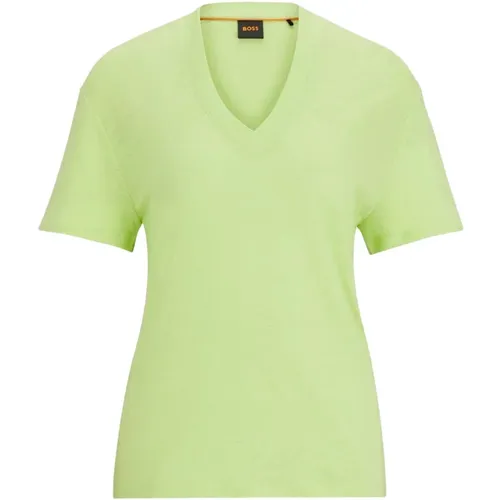 Boss - Tops > T-Shirts - Green - Boss - Modalova