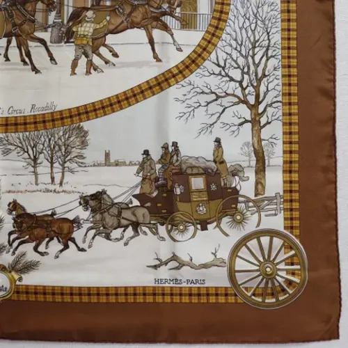 Pre-owned > Pre-owned Accessories > Pre-owned Scarves - - Hermès Vintage - Modalova