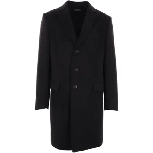 Coats > Single-Breasted Coats - - Ermenegildo Zegna - Modalova