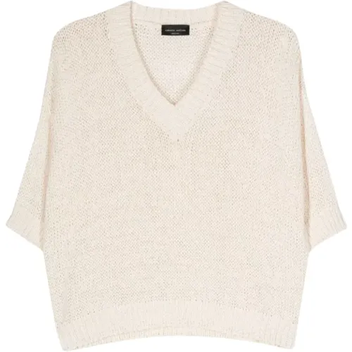 Knitwear > V-neck Knitwear - - Roberto Collina - Modalova