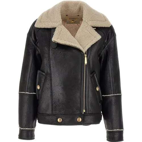 Jackets > Faux Fur & Shearling Jackets - - Elisabetta Franchi - Modalova