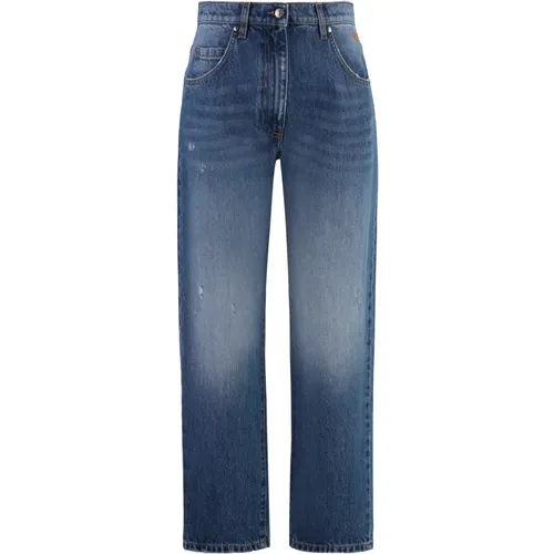 Jeans > Straight Jeans - - Msgm - Modalova