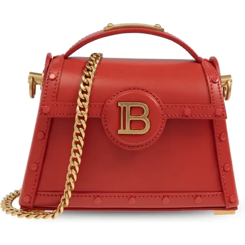 Balmain - Bags > Handbags - Red - Balmain - Modalova