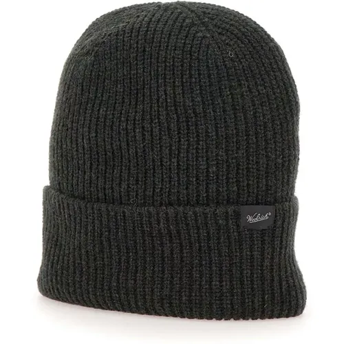 Accessories > Hats > Beanies - - Woolrich - Modalova